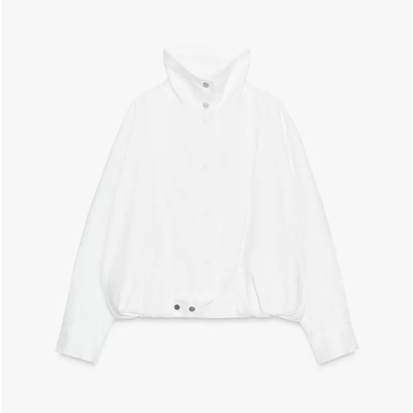 Zara Jackets & Blazers - 100% LINEN BOMBER ZW COLLECTION